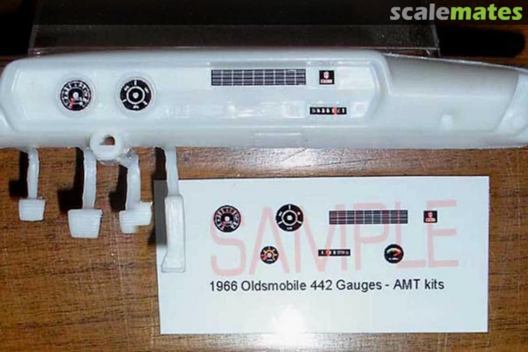 Boxart 1966 OLDSMOBILE 442 GAUGE FACES  Best Model Car Parts