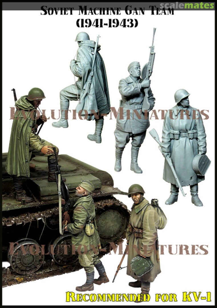 Boxart Machine Gun Team (1941-1943) EM-35214 Evolution Miniatures