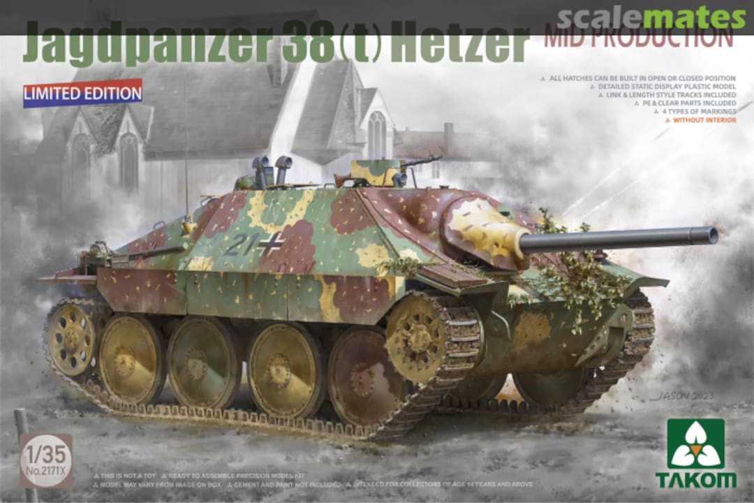 Boxart Jagdpanzer 38(t) Hetzer Mid Production 2171X Takom