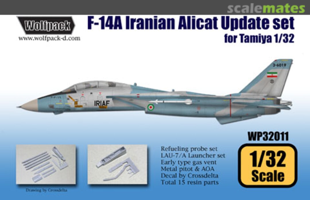 Boxart F-14A Iranian Alicat Update set WP32011 Wolfpack