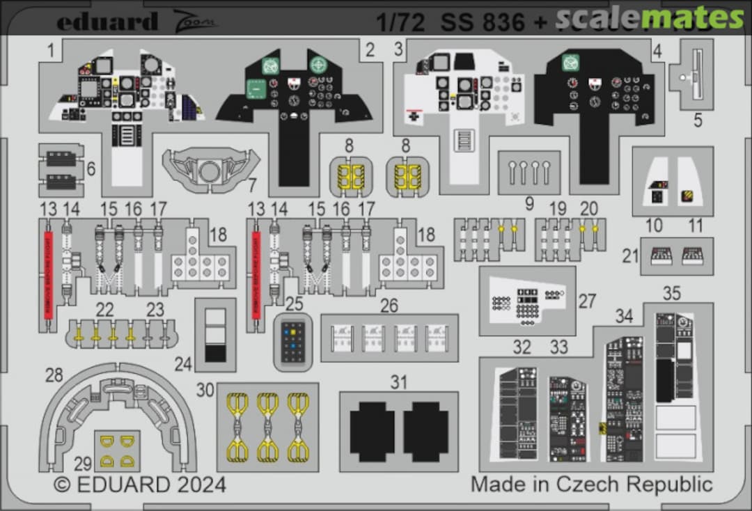 Boxart F-15D cockpit detail SS836 Eduard