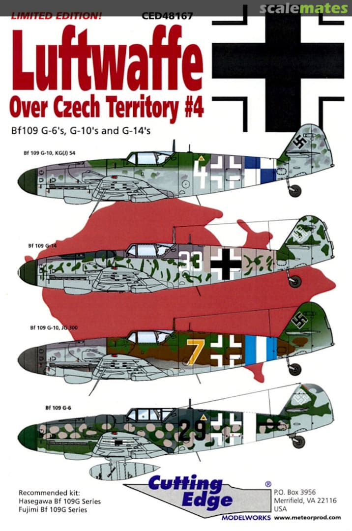 Boxart Luftwaffe Over Czech Territory #4 CED48167 Cutting Edge Modelworks