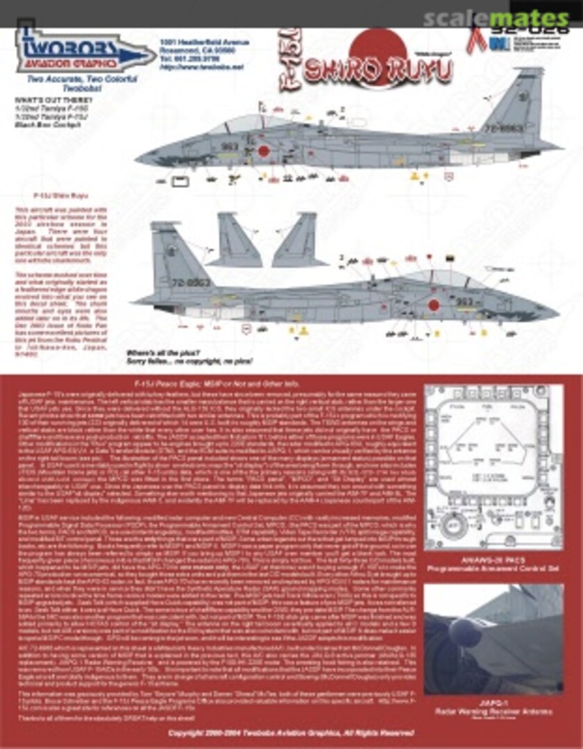 Boxart F-15J 32-026 TwoBobs Aviation Graphics