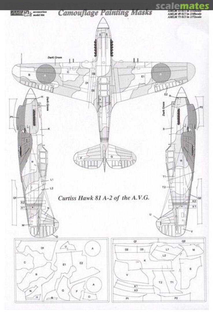 Boxart Curtiss Hawk 81-A2 of China AF WWII AMLM49017 AML