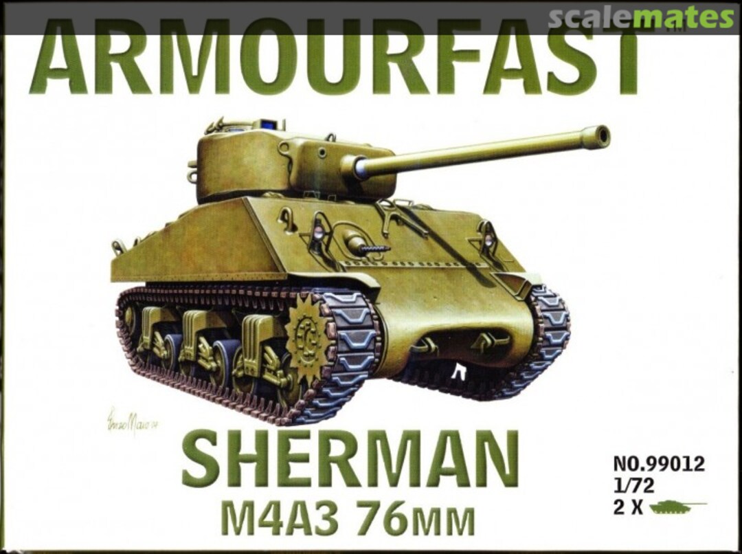 Boxart M4A3 76mm Sherman 99012 HäT