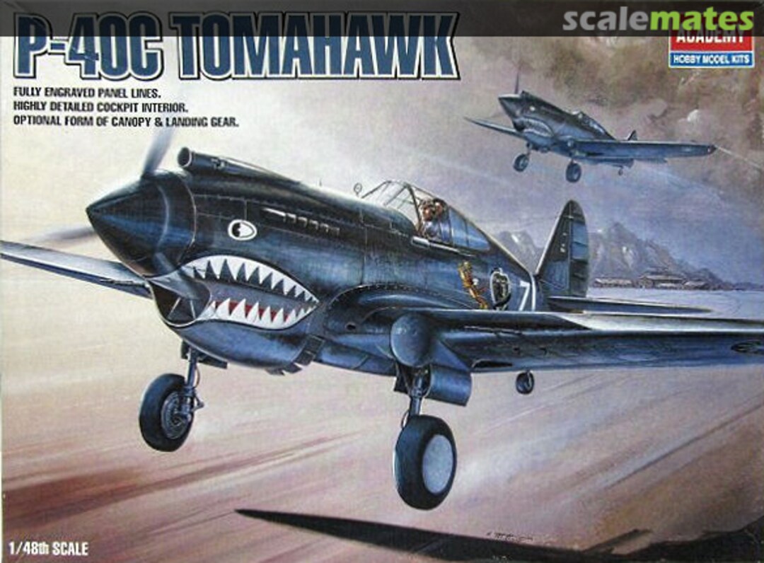 Boxart P-40C Tomahawk 2182 Academy