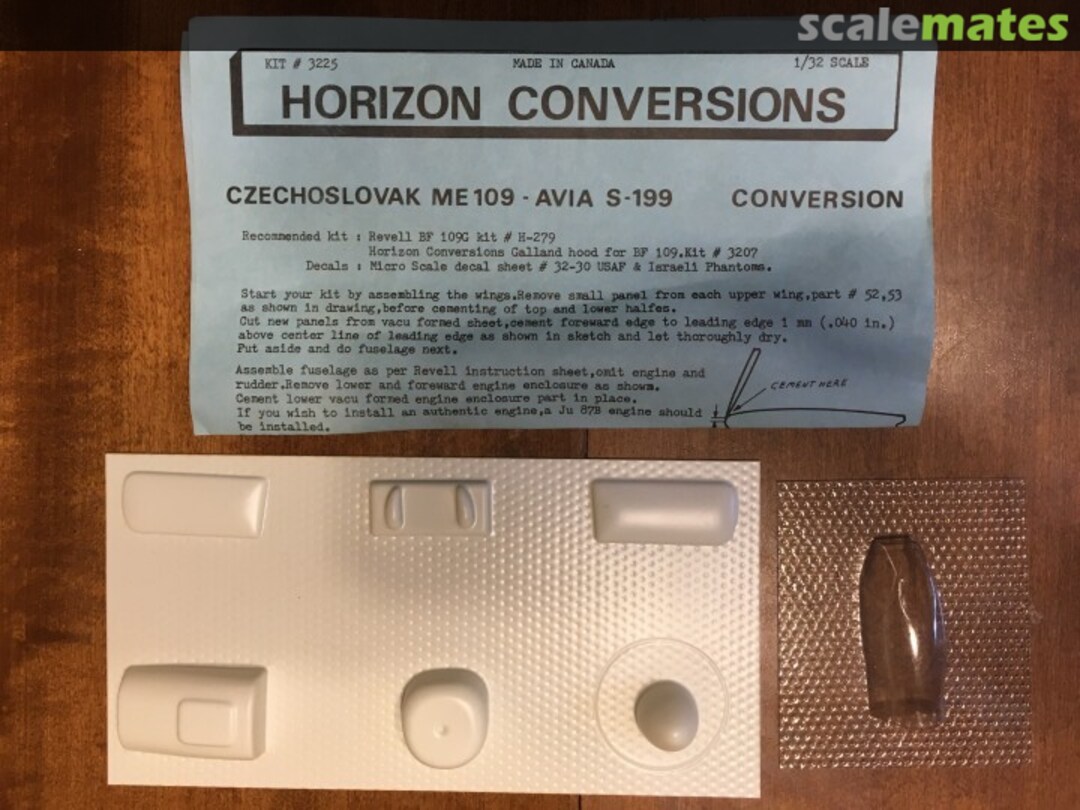 Boxart Czechoslovak Me 109 - Avia S-199 conversion 3225 Horizon Conversions