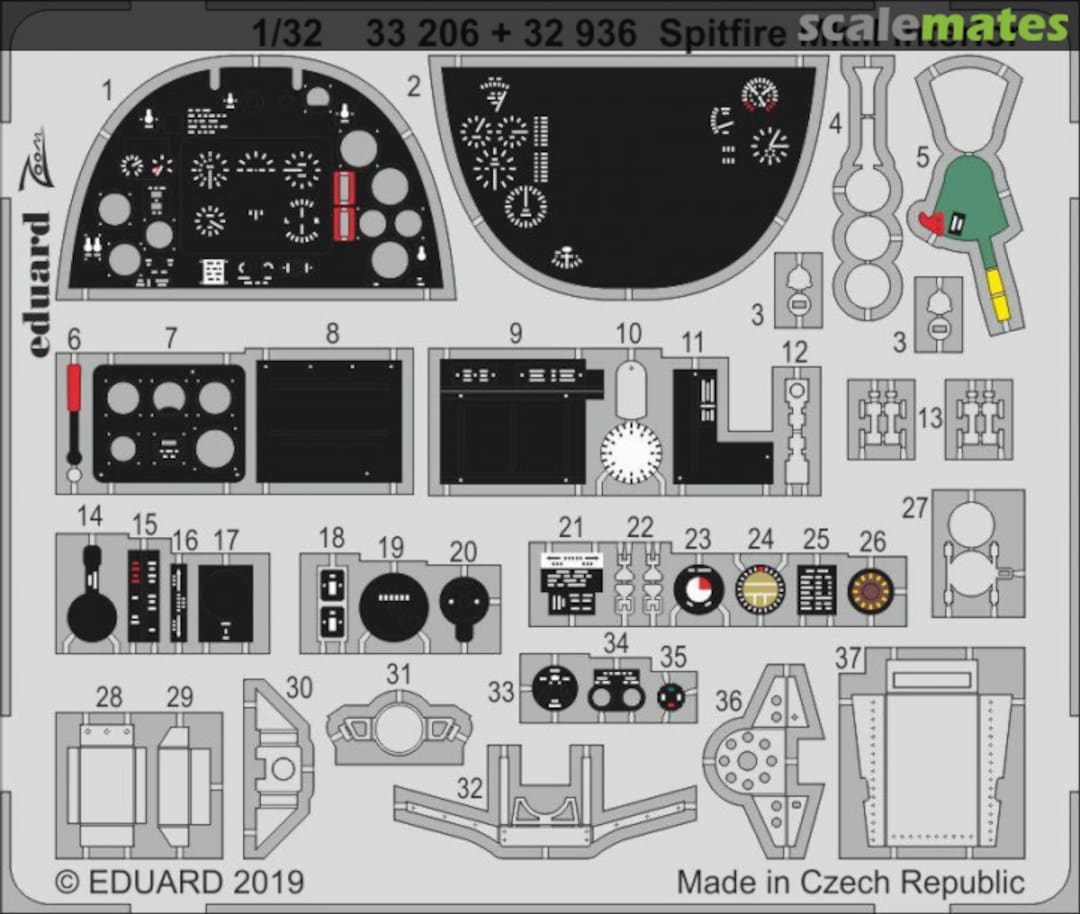 Boxart Spitfire Mk.II interior 33206 Eduard