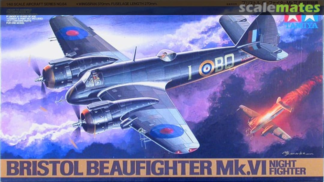 Boxart Bristol Beaufighter Mk.VI 61064 Tamiya