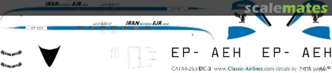 Boxart Iran Air DC-3 CA144-263 Classic Airlines