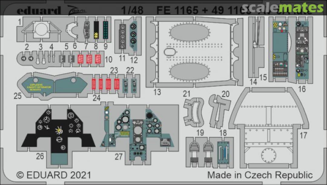 Boxart AV-8A late FE1165 Eduard