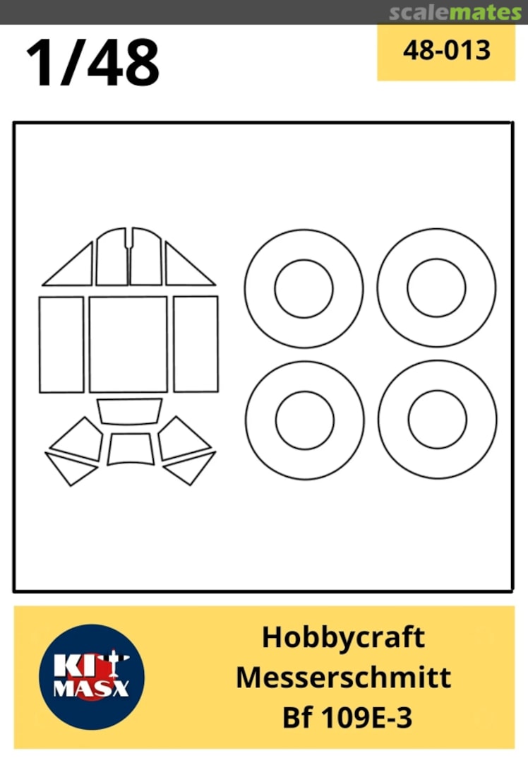 Boxart Messerschmitt Bf 109E-3 48-013 Kit Masx