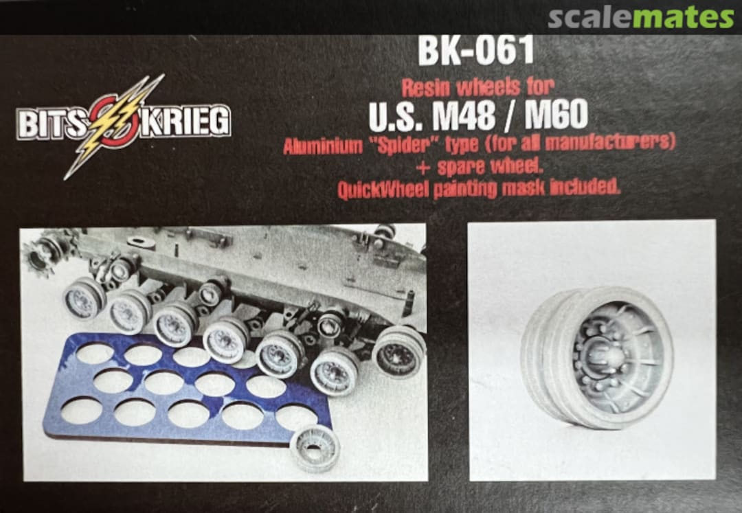 Boxart M48/M60 ALUMINUM “SPIDER” WHEEL & MASK BK-061 BitsKrieg