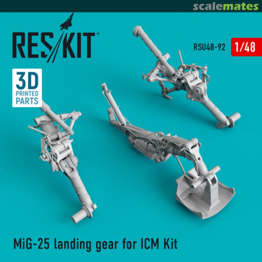 Boxart MiG-25 Foxbat - Landing Gear RSU48-0092 ResKit