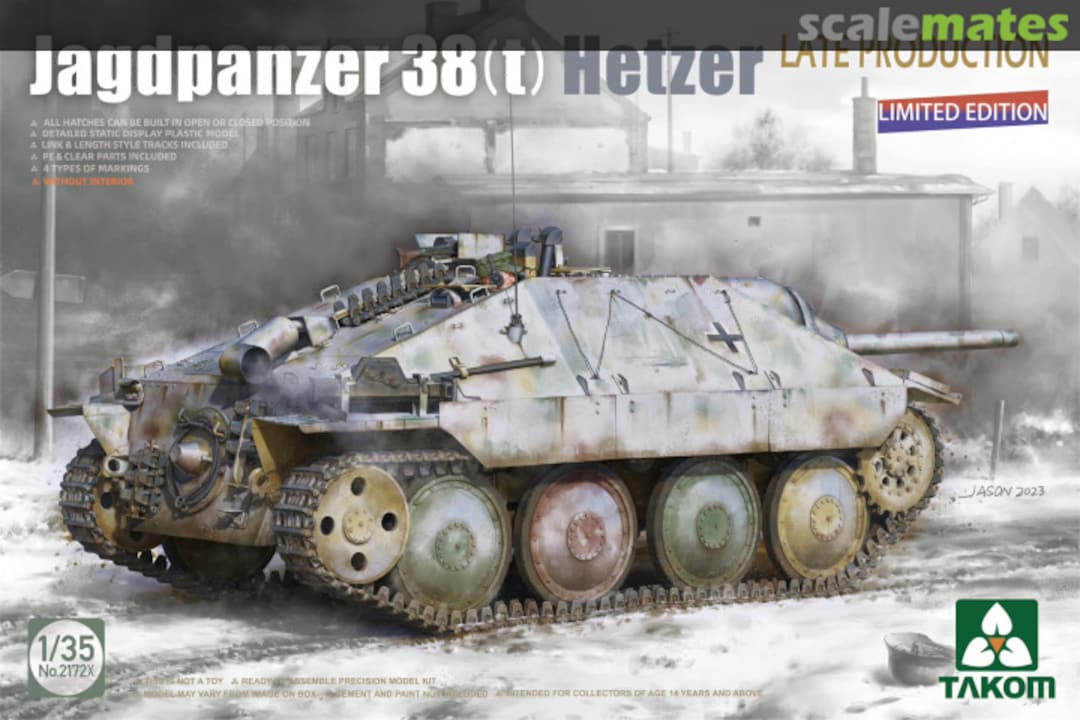 Boxart Jagdpanzer 38(t) Hetzer Late Production 2172X Takom