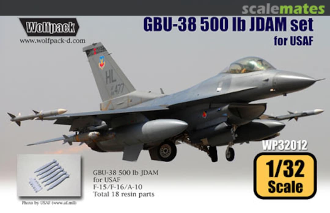 Boxart GBU-38 500 lb. JDAM set for USAF WP32012 Wolfpack