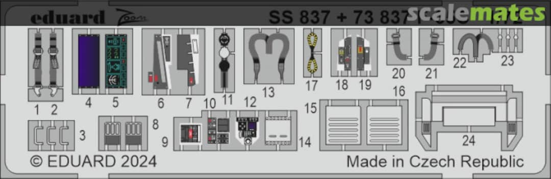 Boxart F-35C cockpit detail SS837 Eduard