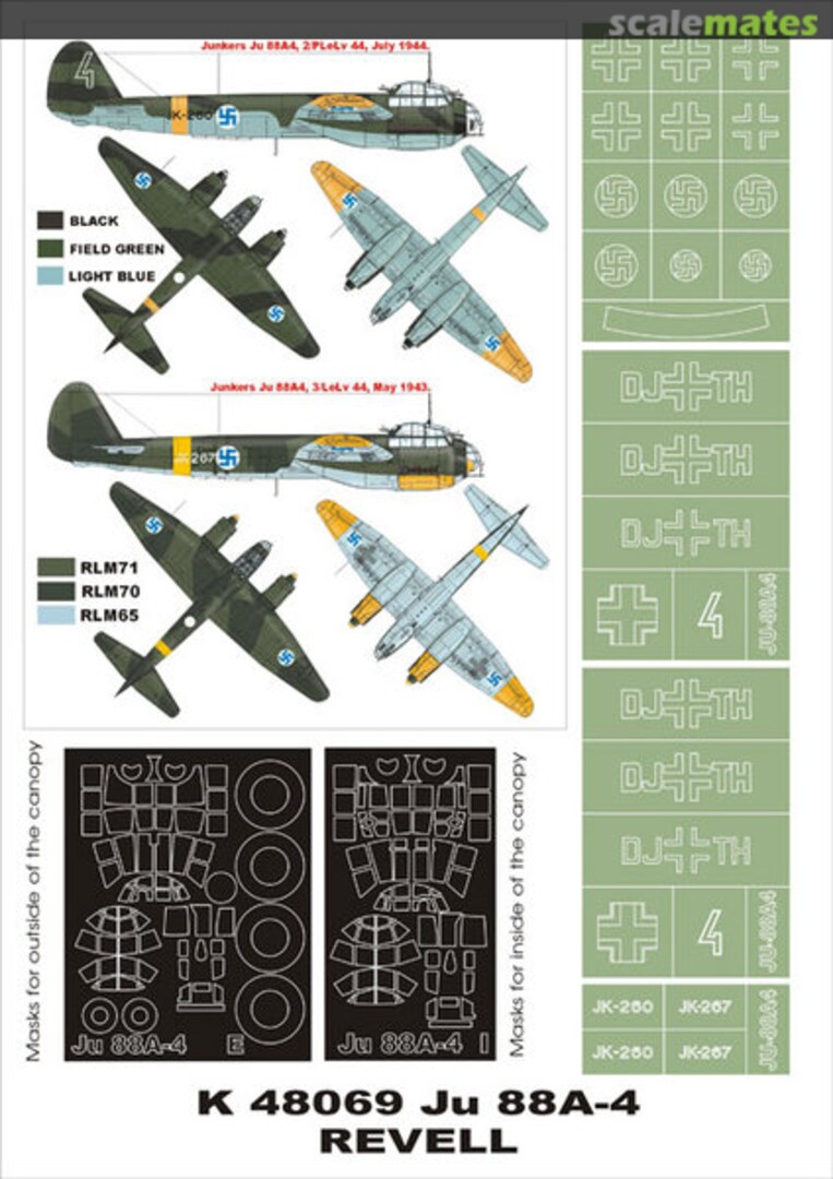 Boxart Junkers Ju 88A4 (Finland) K48069 Montex