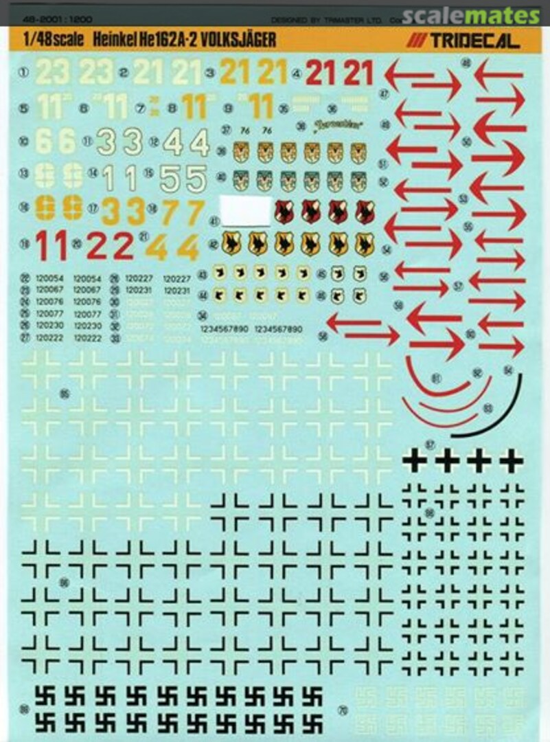 Boxart Heinkel He 162 A-2 VOLKSJAGER 48-2001 Trimaster