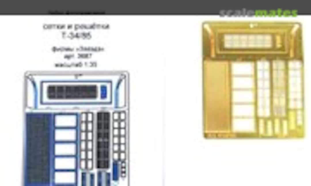 1:35 T-34/85 engine grills (Microdesign MD 035293)