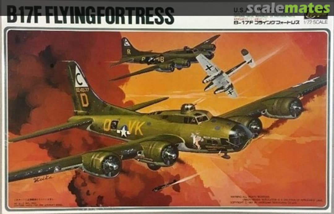 Boxart B-17F FlyingFortress K11 Hasegawa