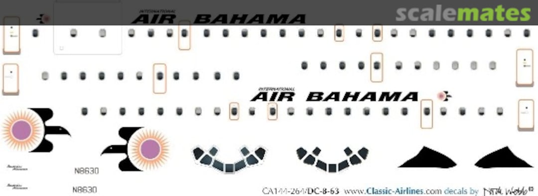 Boxart Air Bahama DC-8-63 CA144-264 Classic Airlines