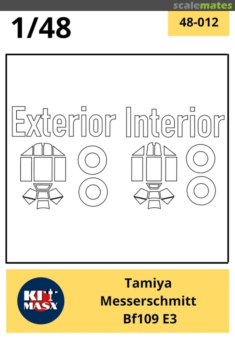Boxart Messerschmitt Bf 109E-3 48-012 Kit Masx