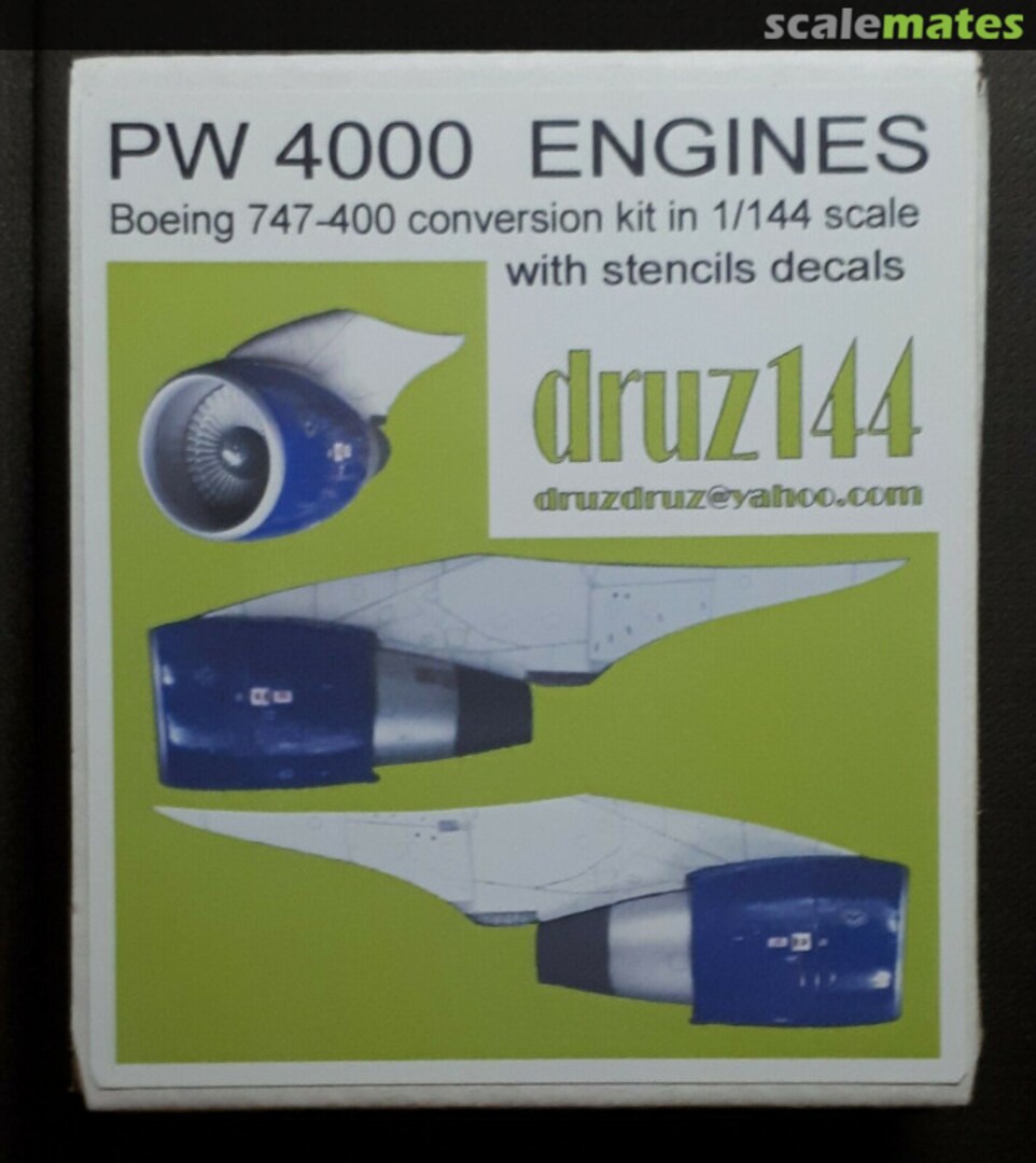 Boxart Boeing 747 PW 4000 Engines PW 744 druz144