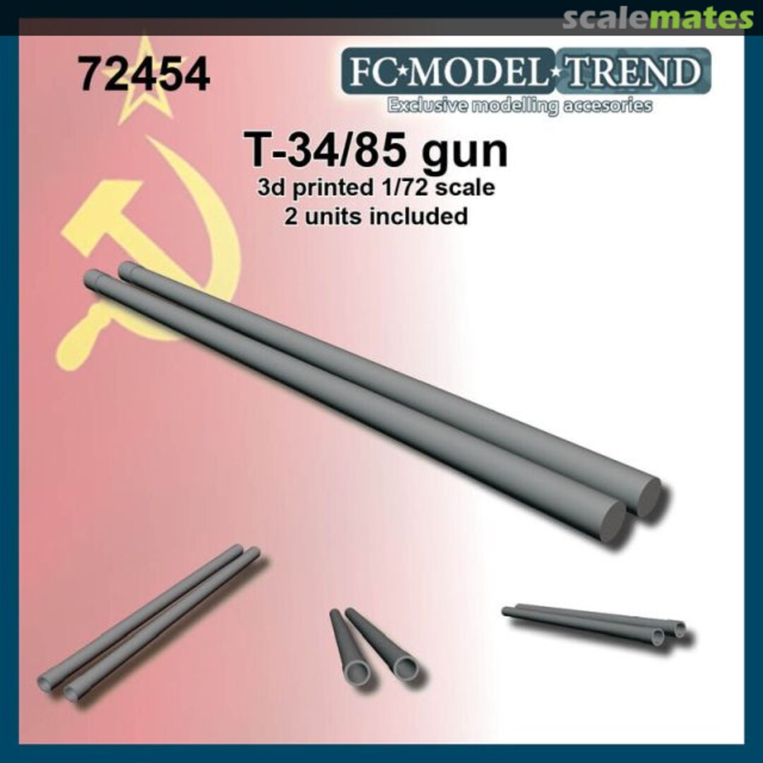 Boxart T34/85 Gun 72454 FC Model Trend