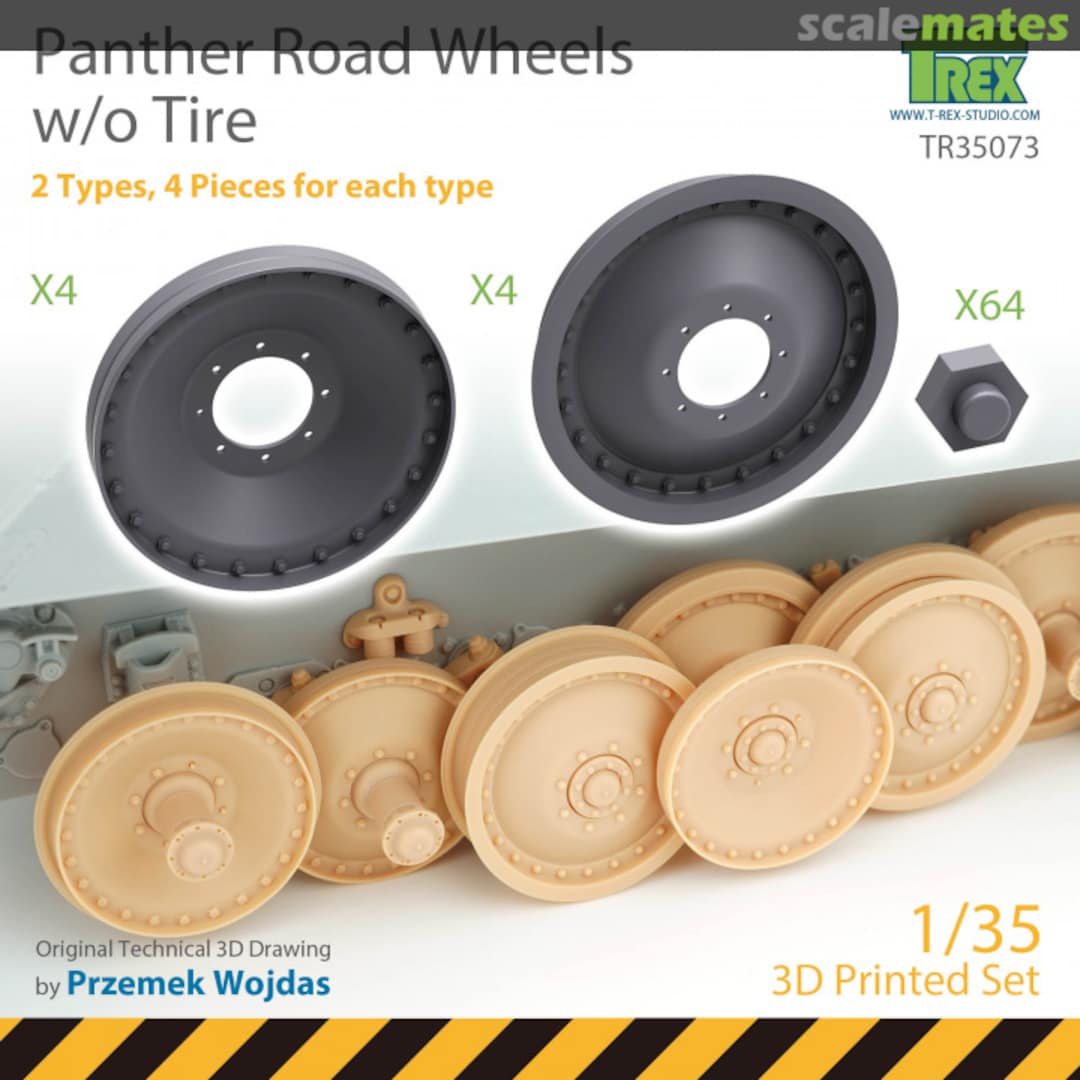 Boxart Panther Road Wheels w/o Tire TR35073 T-Rex Studio