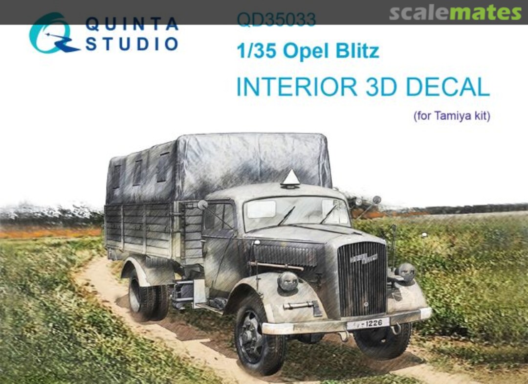 Boxart Opel Blitz interior 3D decals QD35033 Quinta Studio