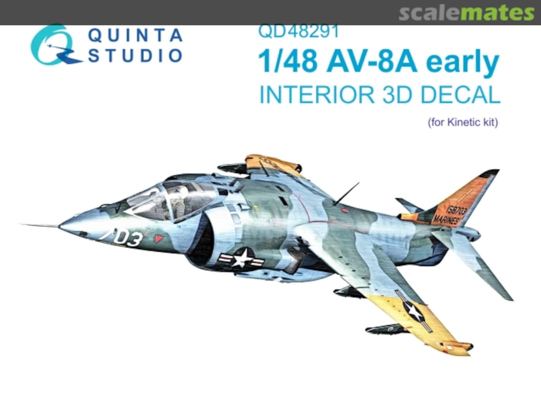 Boxart AV-8A early interior 3D decals QD48291 Quinta Studio