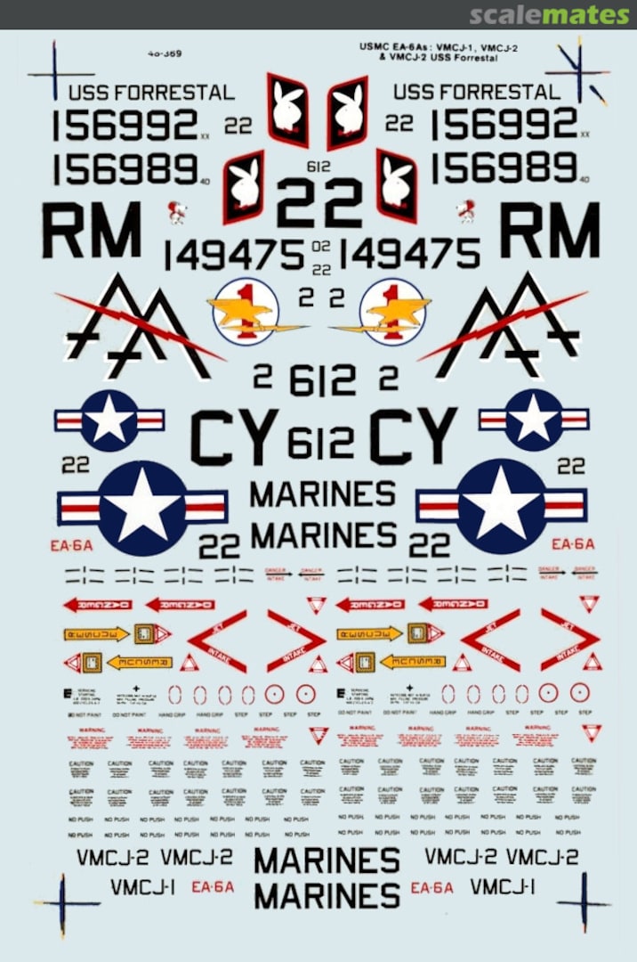 Boxart USMC EA-6A Intruders 48-0369 Microscale