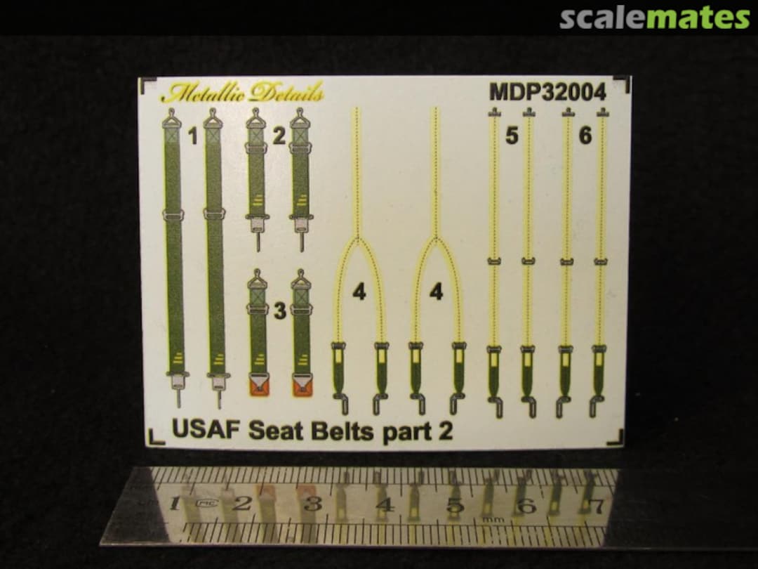 Boxart USAF seat belts WWII MDP32004 Metallic Details