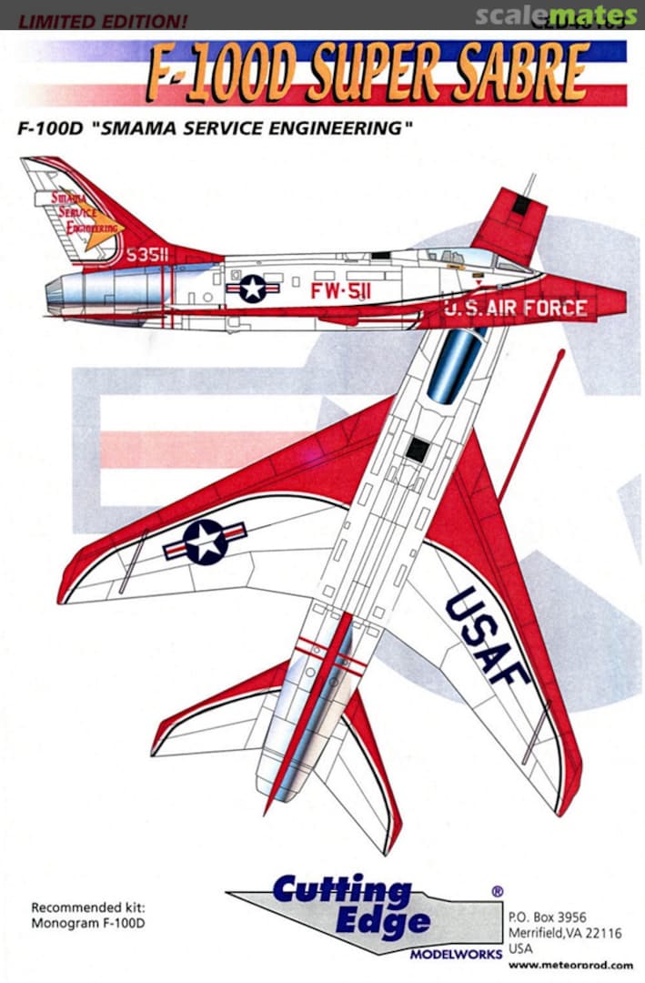 Boxart F-100D Super Sabre CED48169 Cutting Edge Modelworks