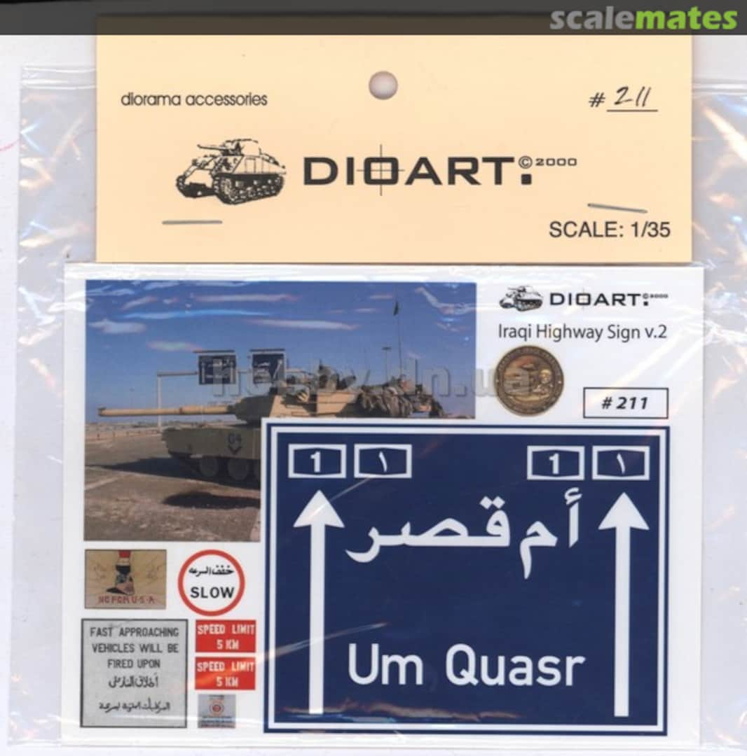 Boxart Iraqi Highway Signage v.2 - Um Quasr 211 DioArt