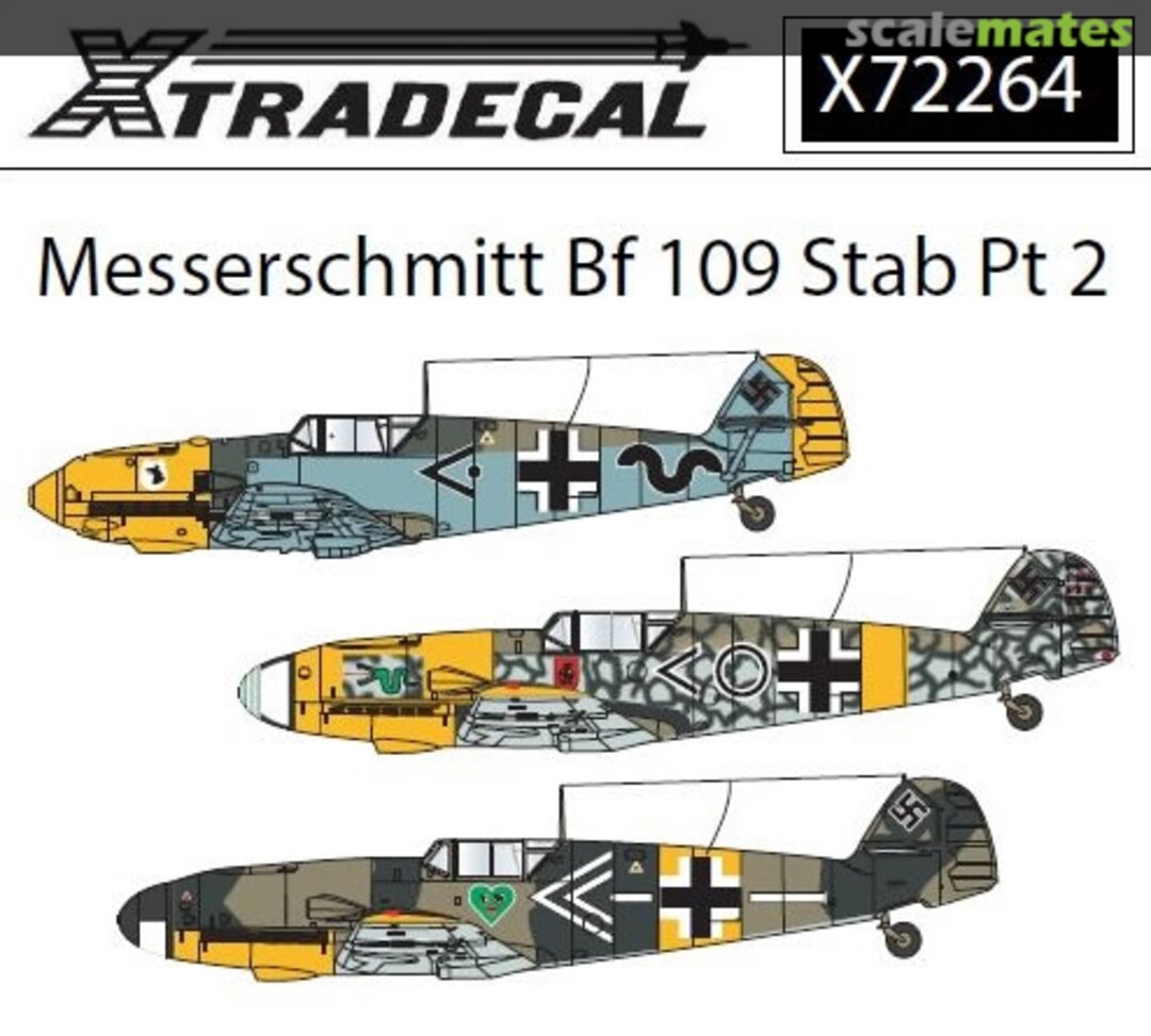 Boxart Messerschmitt Bf 109 Stab Pt. 2 X72264 Xtradecal