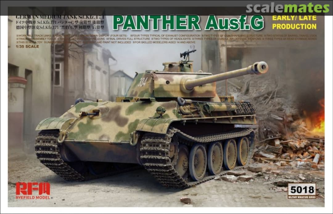 Boxart Panther Ausf.G RM-5018 Rye Field Model