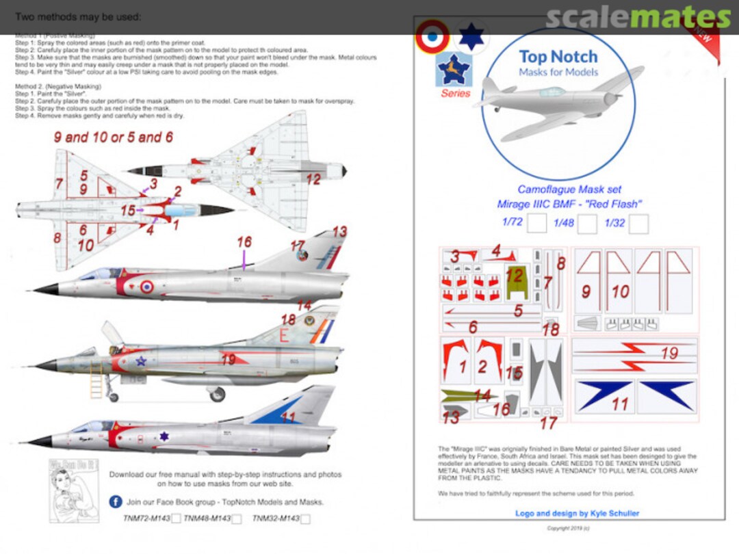 Boxart Mirage IIIC – BNF – "Red Flash" TNM72-M143 TopNotch