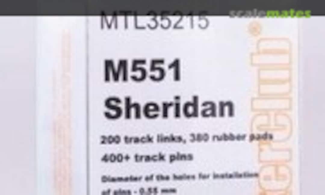 1:35 Tracks for M551 Sheridan (MasterClub MTL35215)