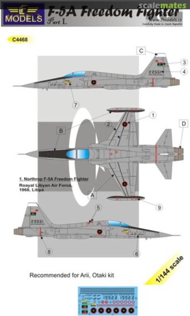 Boxart F-5A Freedom Fighter C4468 LF Models