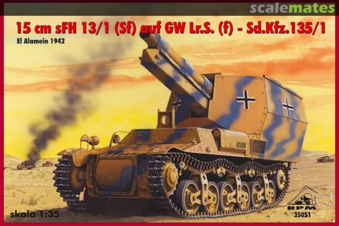 Boxart 15cm sFH 13/1 (Sf) auf GW Lr.S. (f) 35051 RPM