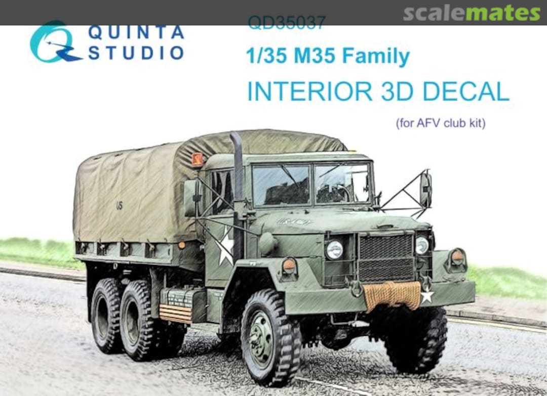 Boxart M35 Family interior 3D decals QD35037 Quinta Studio