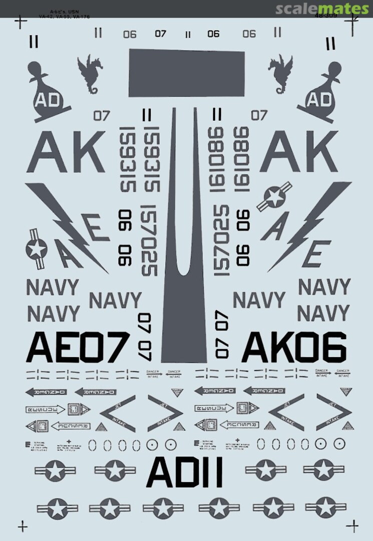 Boxart A-6E's USN Low Visibility 48-0309 SuperScale International