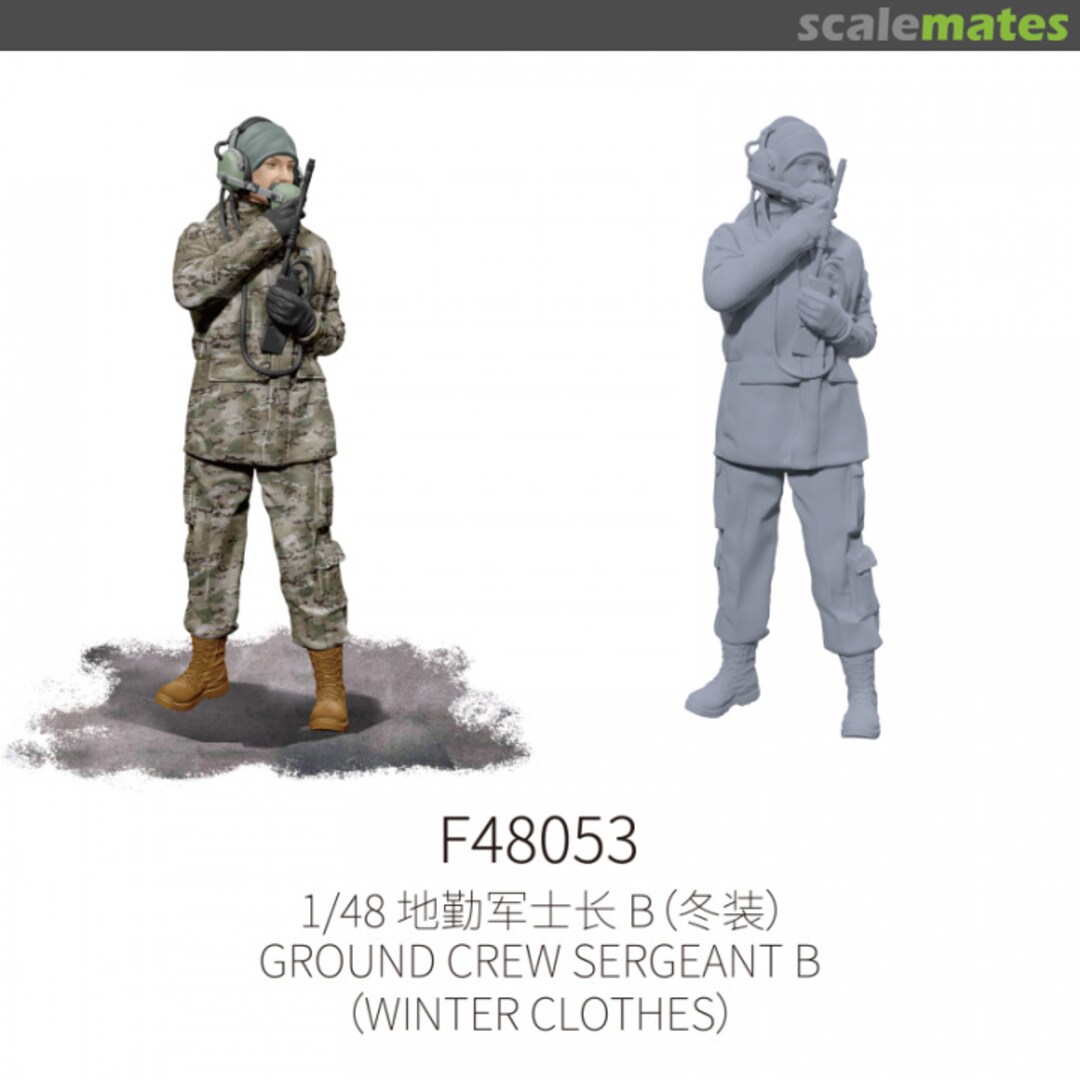 Boxart Ground Crew Sergeant B (Winter Clothes) F48053 Galaxy Model