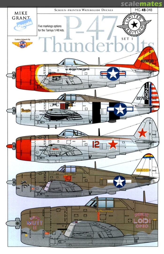 Boxart P-47 Thunderbolts MG 48-048 Mike Grant Decals