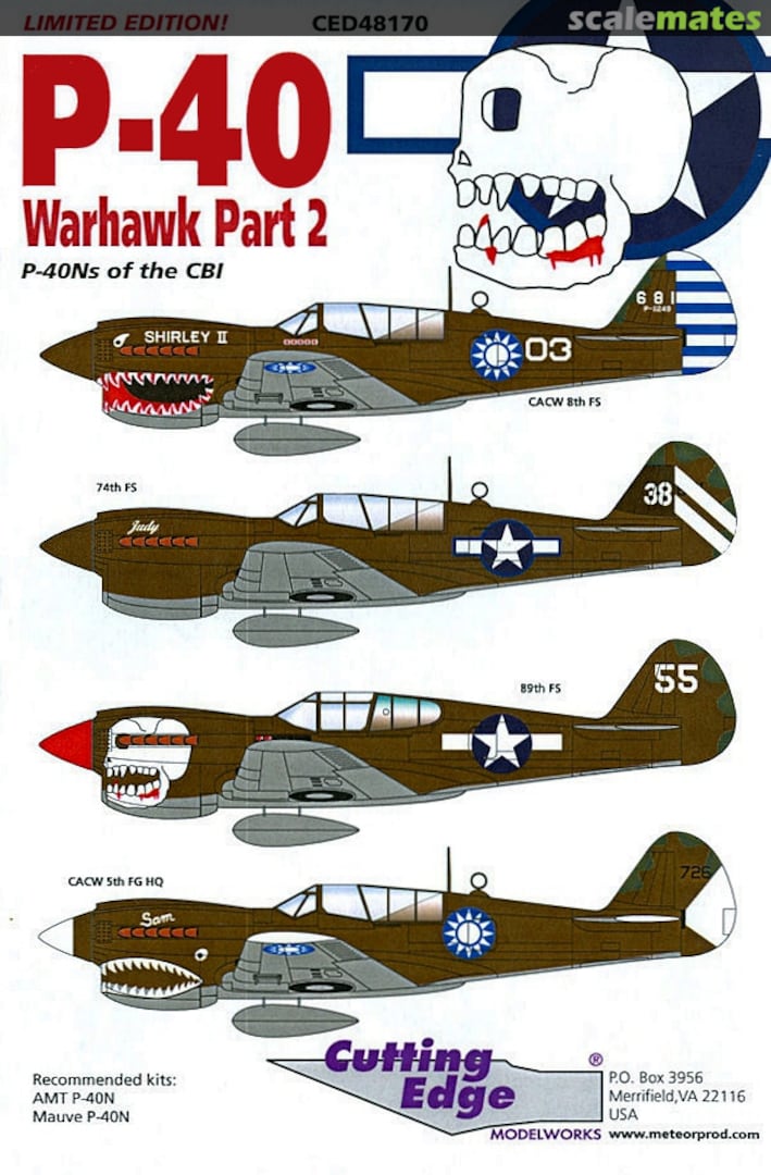 Boxart P-40 Warhawk Part 2 CED48170 Cutting Edge Modelworks