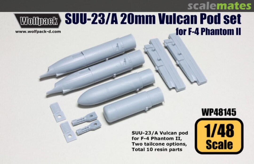 Boxart SUU-23/A 20mm Vulcan Pod Set WP48145 Wolfpack