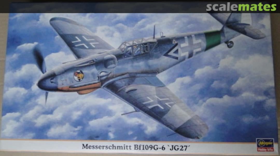 Boxart Messerschmitt Bf109G-6 `JG27´ 09434 Hasegawa