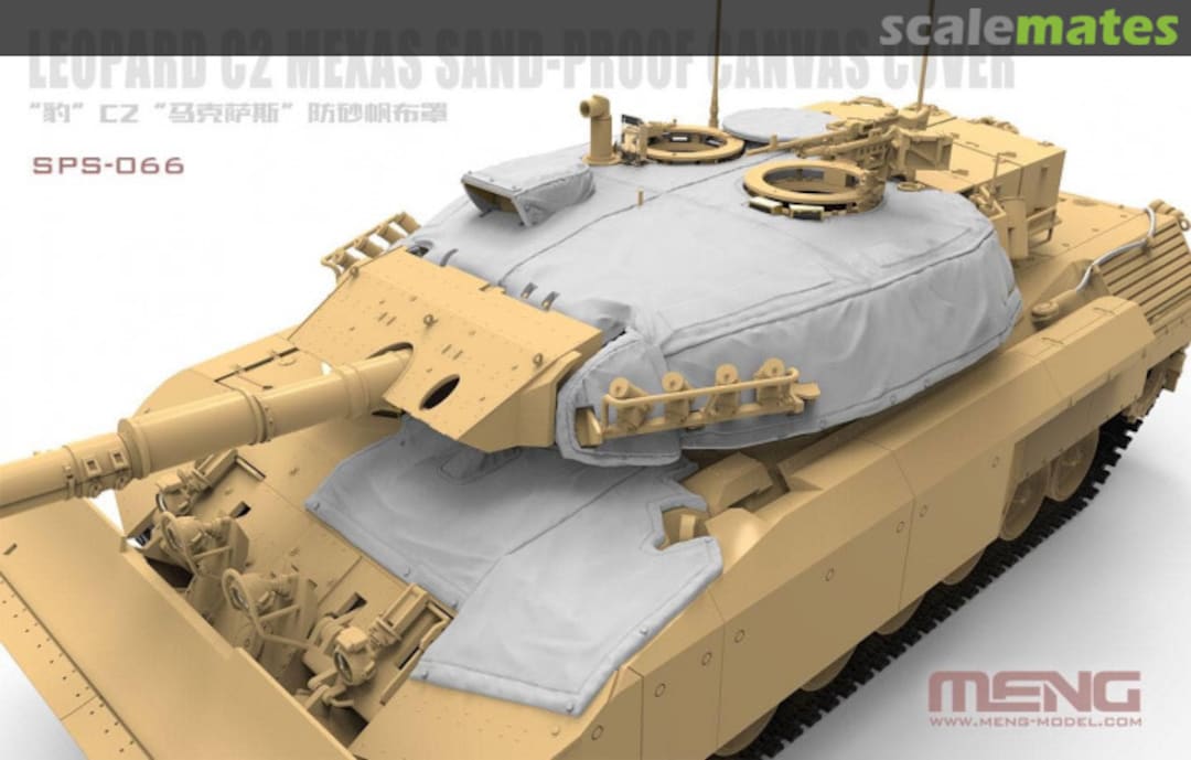 Boxart Canadian Main Battle Tank Leopard C2 MEXAS Sand-Proof Canvas Cover SPS-066 Meng Model